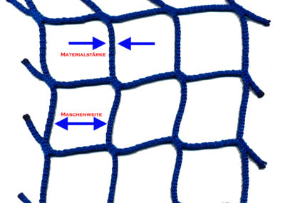Schutznetze Maschenweiten und Materialstärken